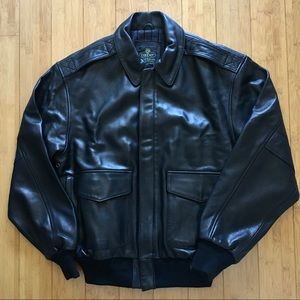 Cooper Sportswear Black Leather A-2 Jacket